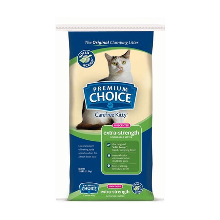 American Colloid Company Carefree Kitty Unscented With Baking Soda Clumping Litter 25 Lbs
